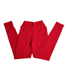 Load image into Gallery viewer, Red Asymmetric Zig Legging