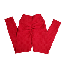 Load image into Gallery viewer, Red Asymmetric Zig Legging