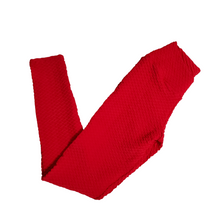 Load image into Gallery viewer, Red Asymmetric Zig Legging